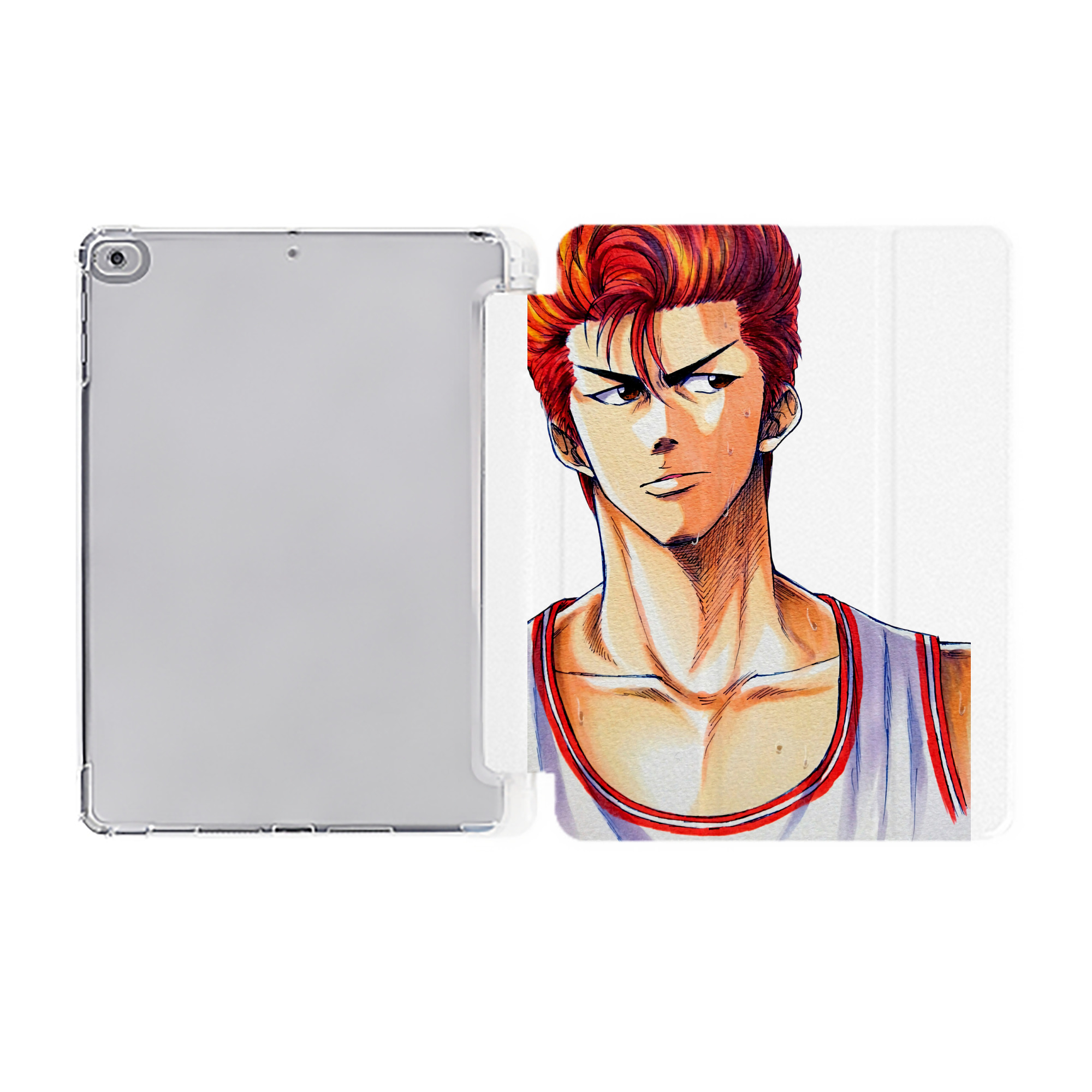（画像用） SLAM DUNK／スラムダンク IPad ケース ペン収納付き 三つ折りスタンド PUレザー×シリコン 対応機種9.5/10.5/10.9インチ